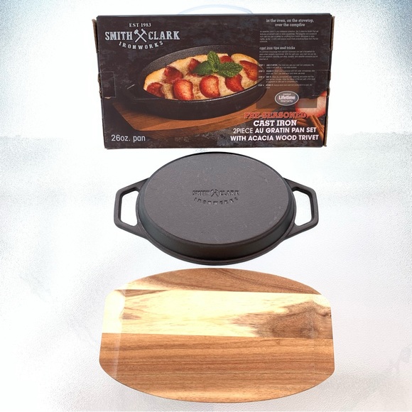 Smith & Clark Ironworks Kitchen Smith Clark Cast Iron Au Gratin Pan